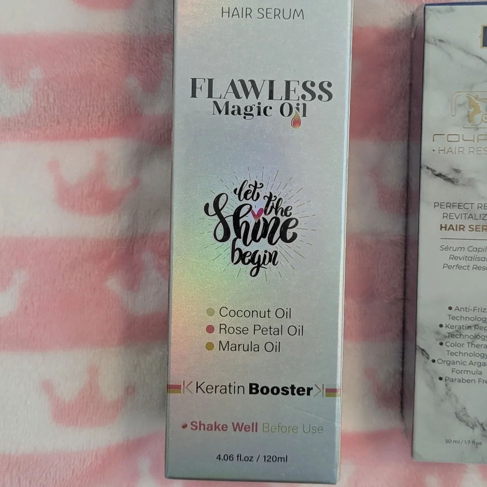 Royale Magic Oil Hair Serum & Perfect Rescue Hair Serum Lot Haircare Set